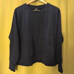 Nike Dri-FIT Versa Navy Cropped Training Sweatshirt